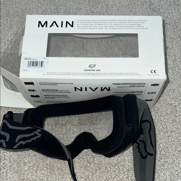 Fox Racing Black Goggles - Picture 3 of 4